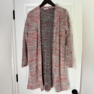 Fuzzy Pink Cardigan